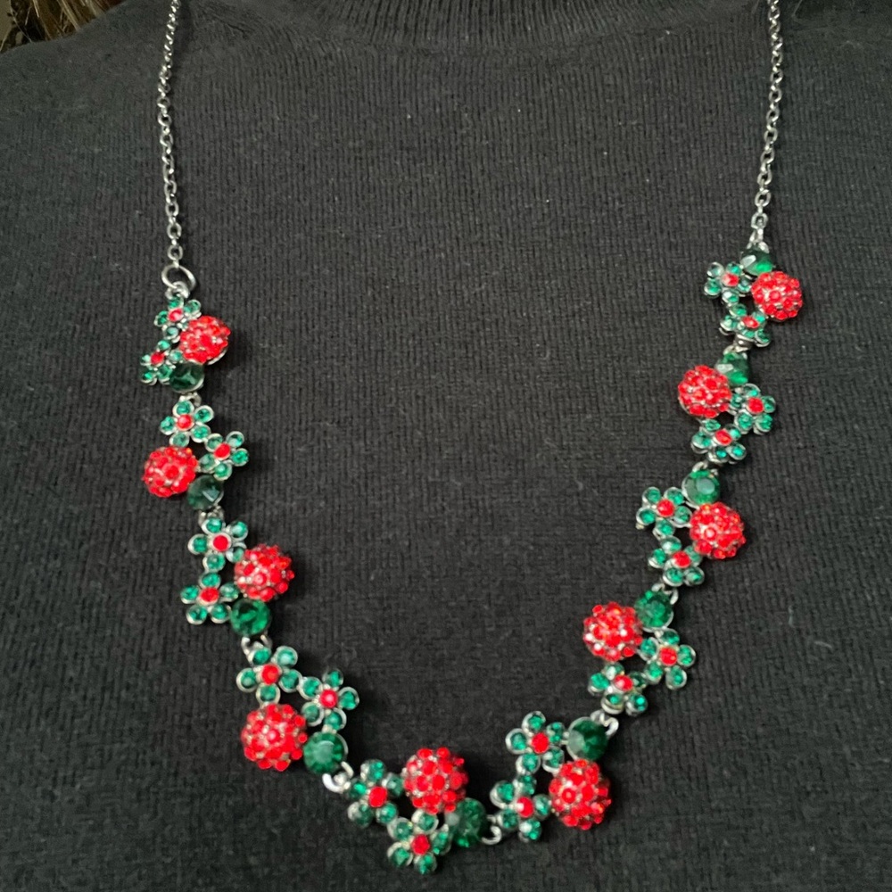 Victoria Trading Company costume jewelry, red